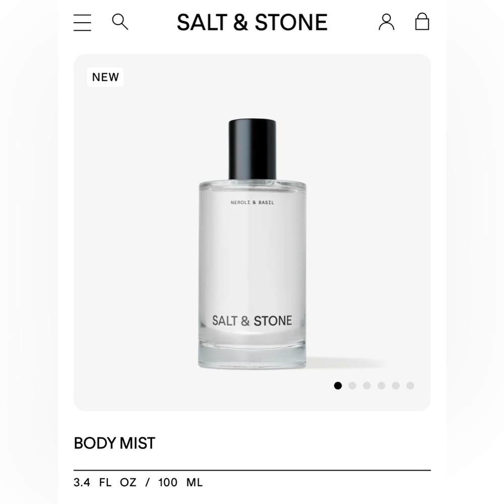 Salt & Stone - body mist - Neroli & Basil
